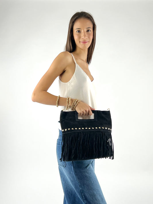 DEVA - BORSA BORCHIE E FRANGE