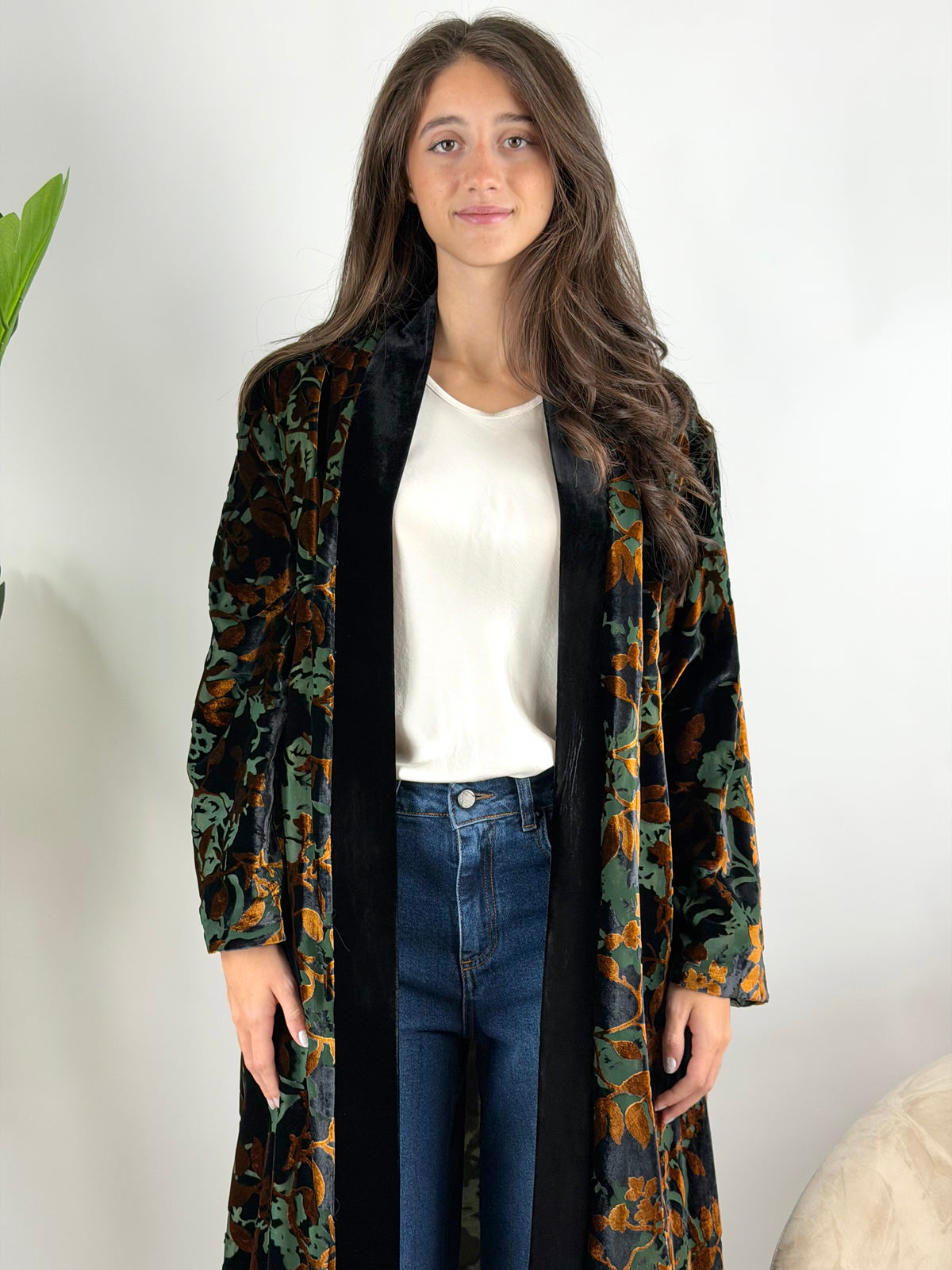 WU'SIDE - KIMONO LUNGO DEVORÈ