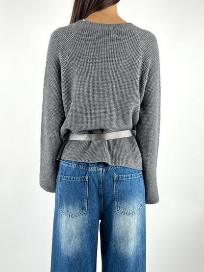 SUSY MIX - GIACCHINA IN MAGLIA CON CINTURA