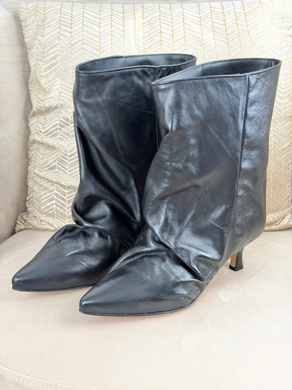 OVYÈ - STIVALI SLOUCHY NAPPA NERA