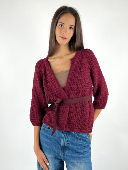 DEVA - CARDIGAN CROCHET CINTURA