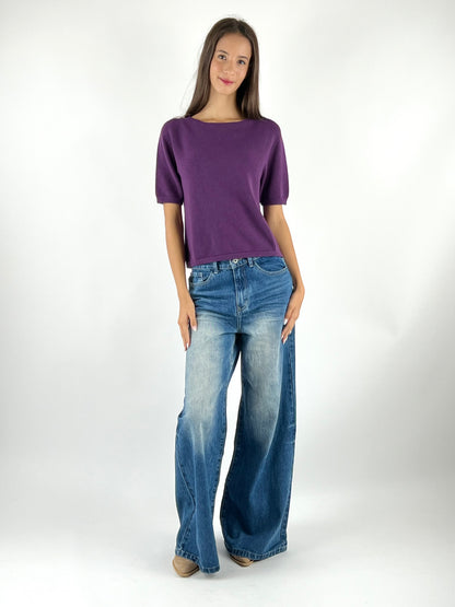 VICOLO - MAGLIA SCATOLETTA MANICA CORTA