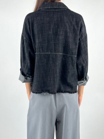 DEVA - GIACCA DENIM STRASS