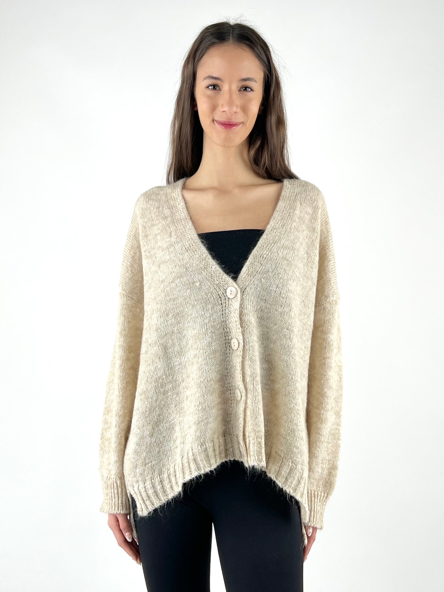 KONTATTO - CARDIGAN LUNGO MOHAIR