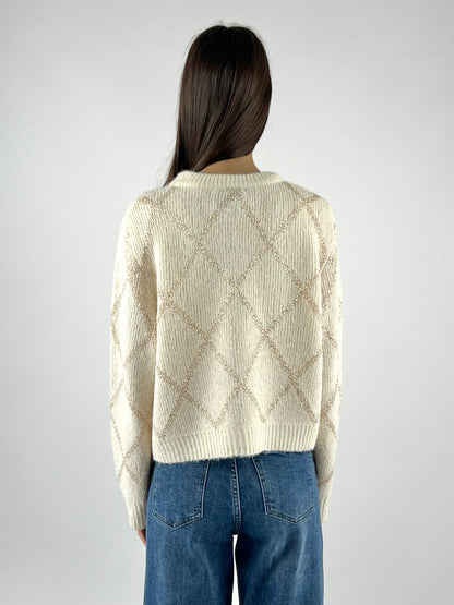 DEVA COUTURE PARIS - CARDIGAN COREANA MICRO PAILLETTES