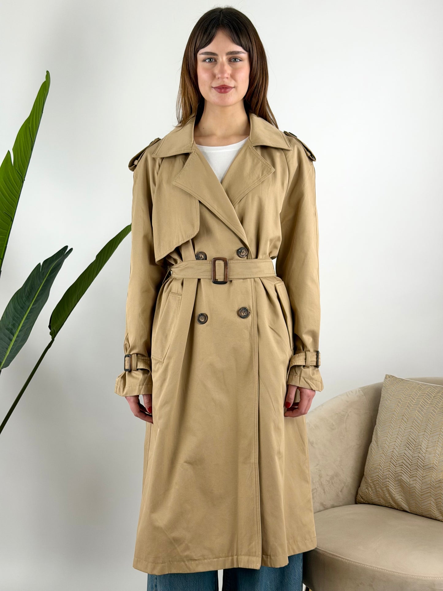 DEVA - TRENCH LUNGO CINTURA