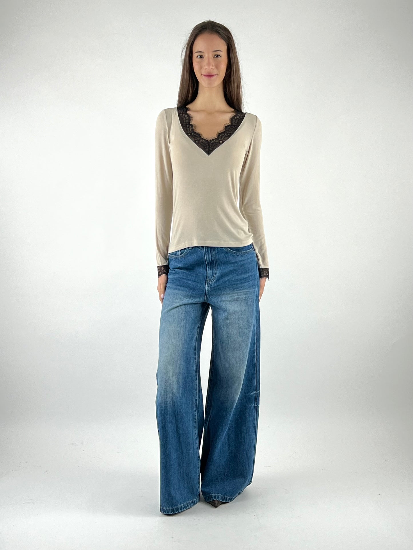 SUSY MIX - MAGLIA SCOLLO V PIZZO