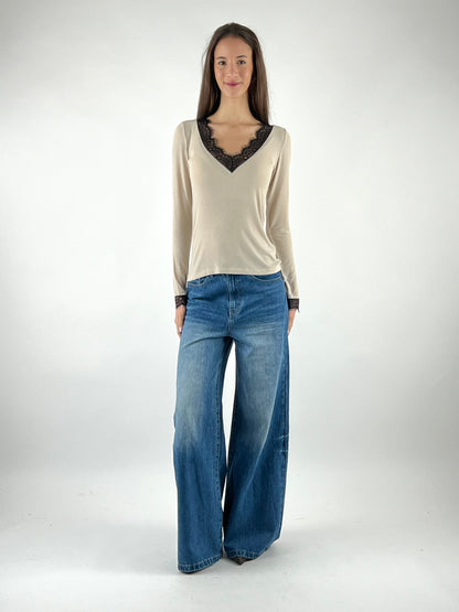 SUSY MIX - MAGLIA SCOLLO V PIZZO