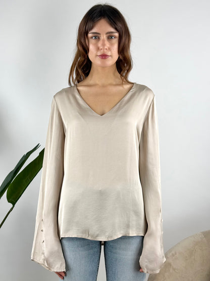 SUSY MIX - BLUSA SATIN MANICA KIMONO