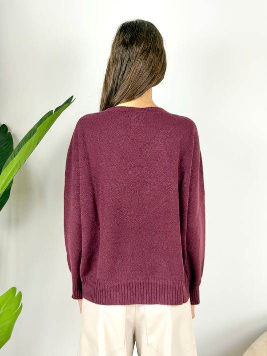 SUSY MIX - MAGLIA GIROCOLLO STONDATA