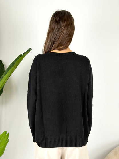 SUSY MIX - MAGLIA GIROCOLLO STONDATA