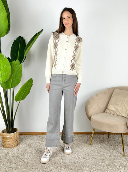 DEVA - JEANS COLORATO RISVOLTO