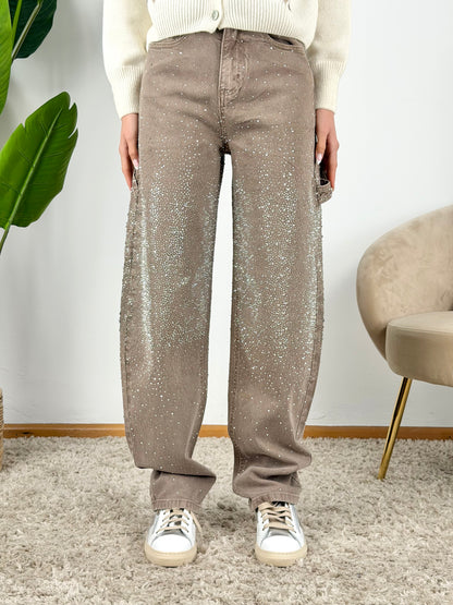 DEVA - JEANS CARPENTER STRASS