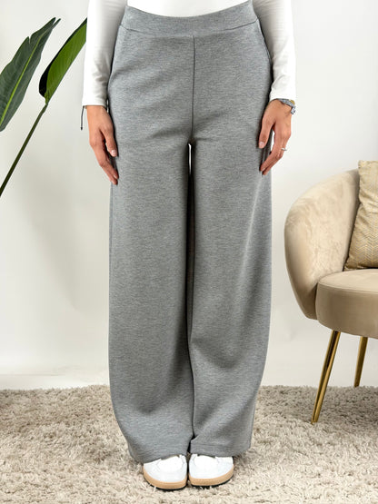 DEVA - PANTALONE FELPA PALAZZO