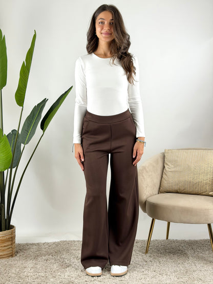 DEVA - PANTALONE FELPA PALAZZO