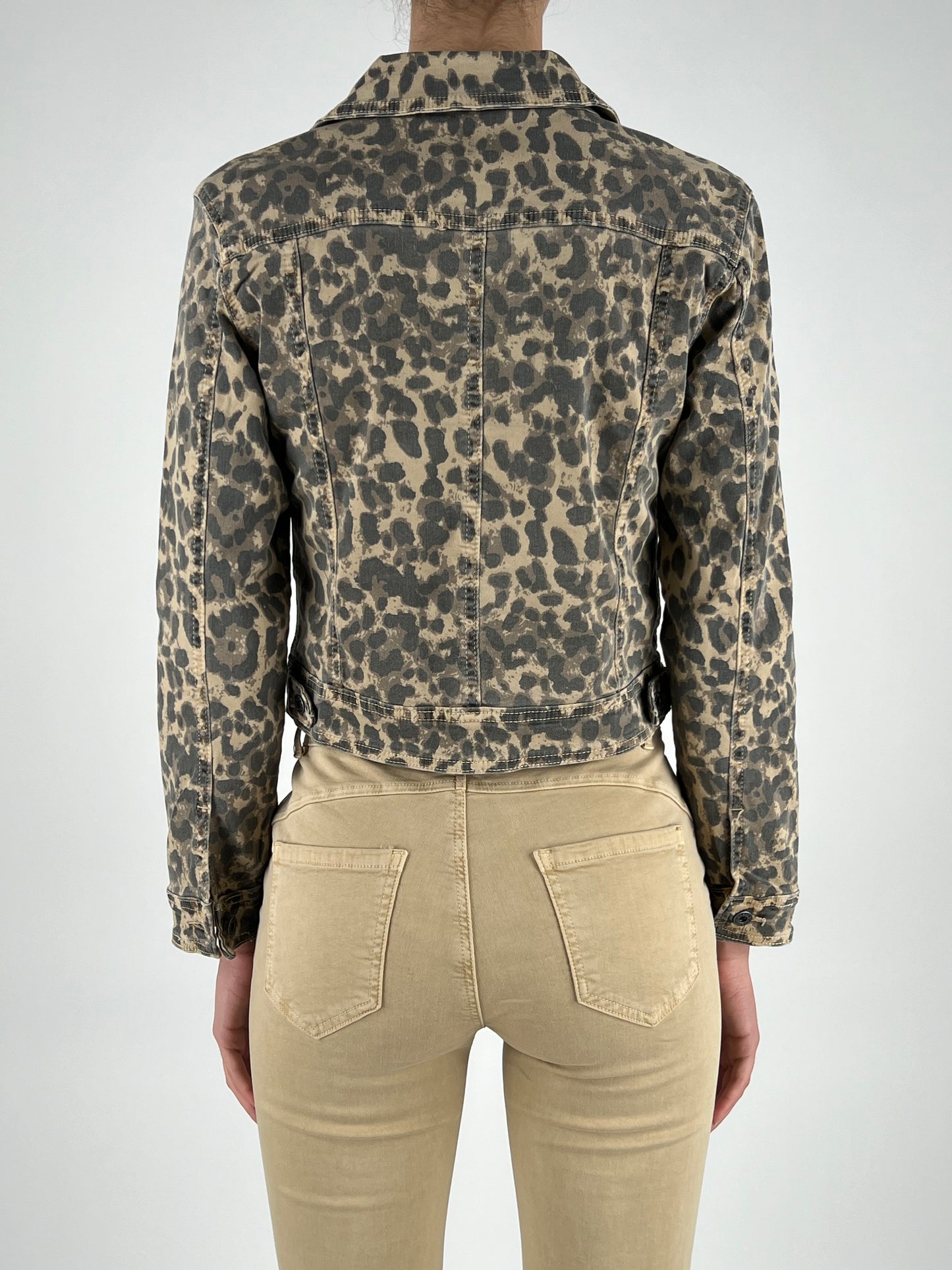 DEVA - GIUBBINO DENIM ANIMALIER