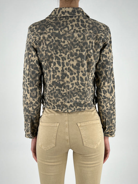 DEVA - GIUBBINO DENIM ANIMALIER