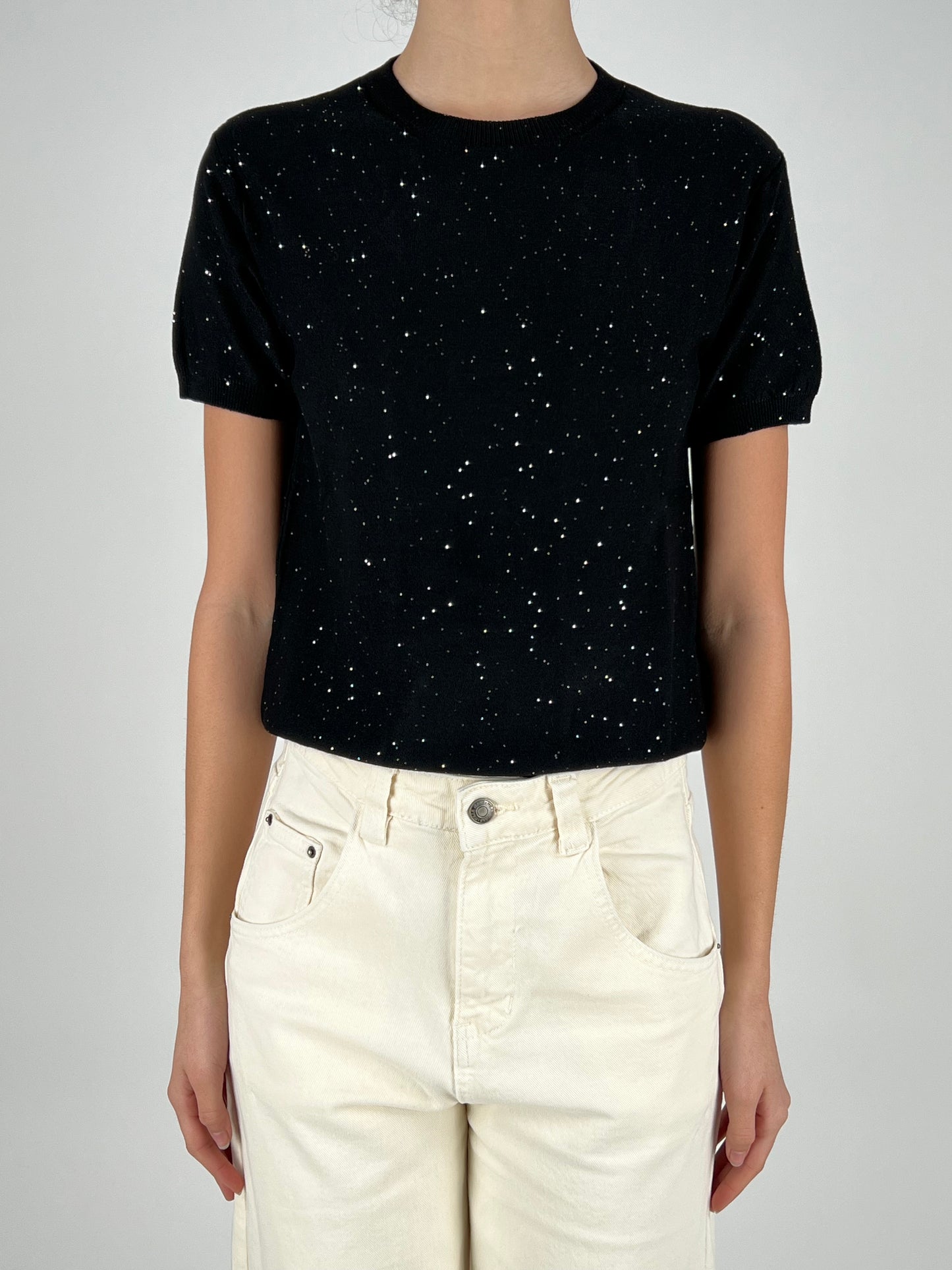 HAVEONE - MAGLIA MICRO PAILLETTES