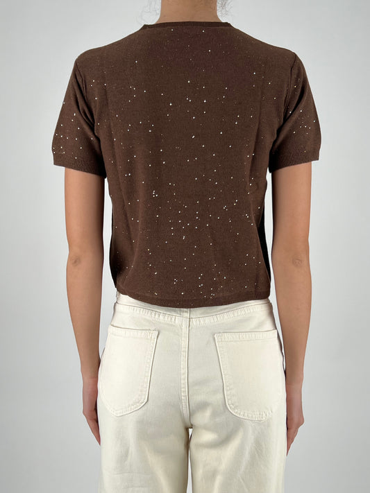 HAVEONE - MAGLIA MICRO PAILLETTES