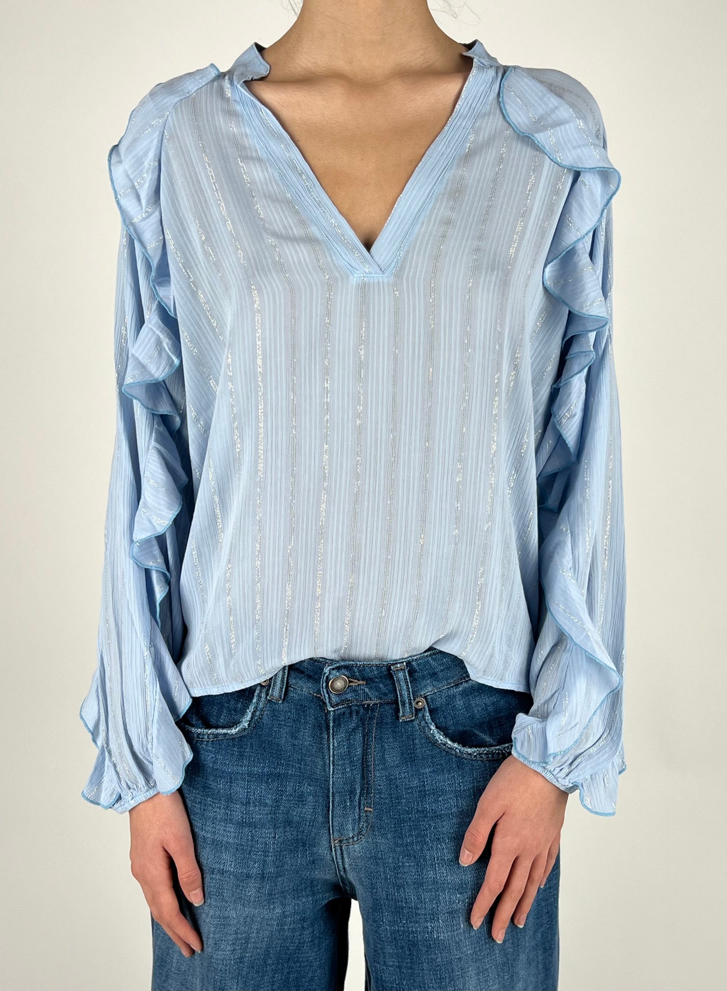 SUSY MIX - CAMICIA LUREX ROUCHES