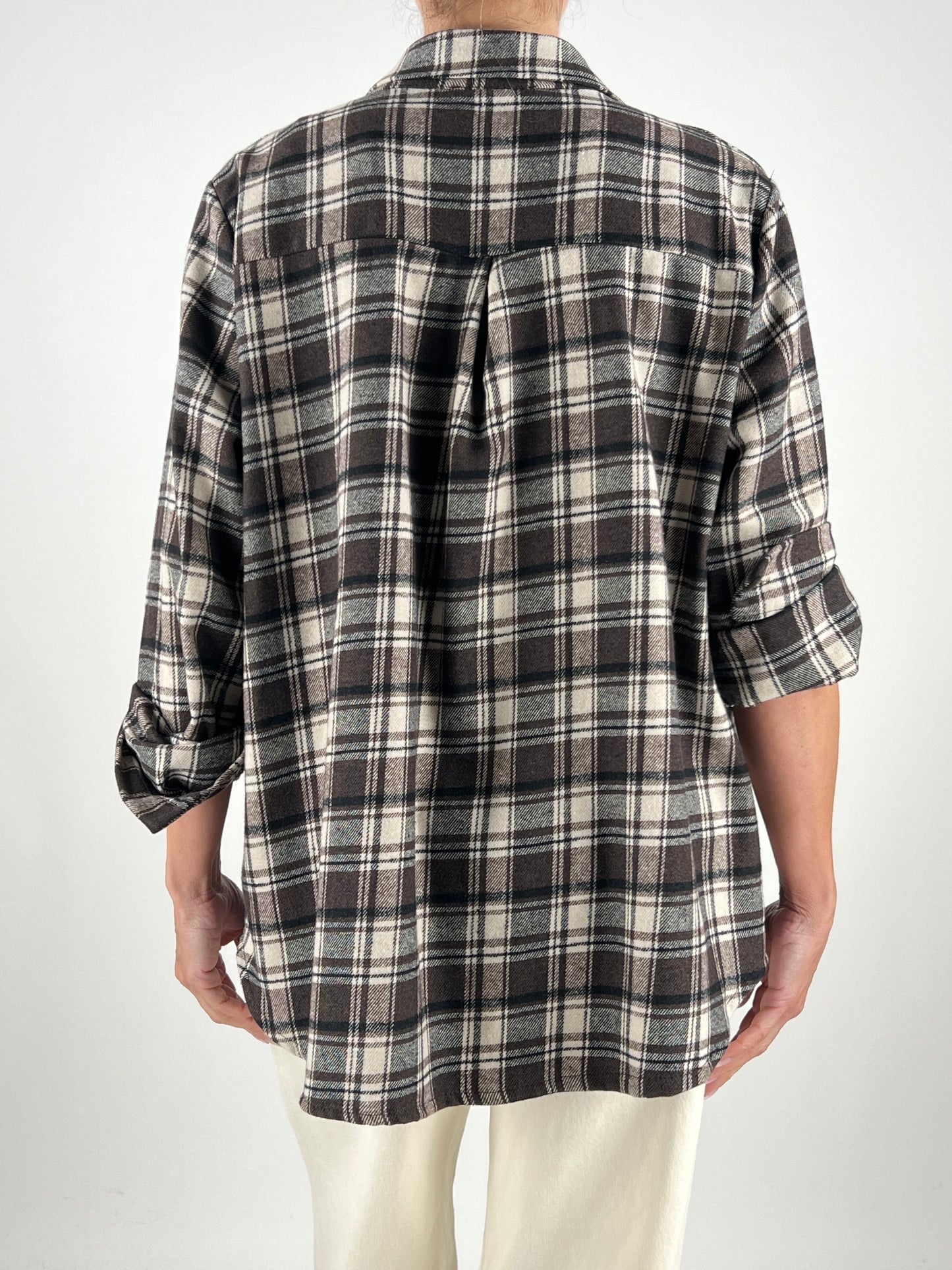 DEVA - CAMICIA CHECK LUNGA