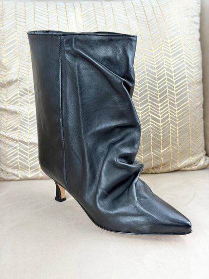 OVYÈ - STIVALI SLOUCHY NAPPA NERA