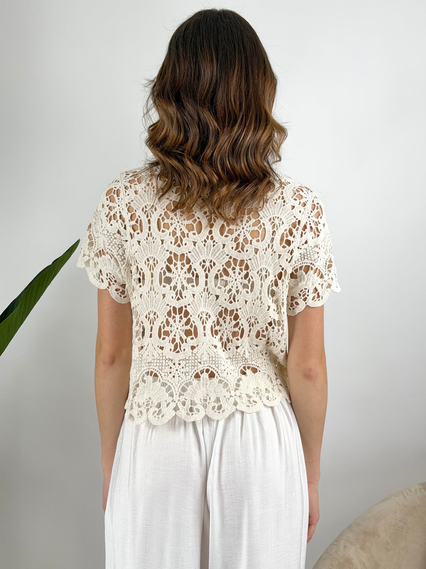 DEVA - CARDIGAN CORTO CROCHET