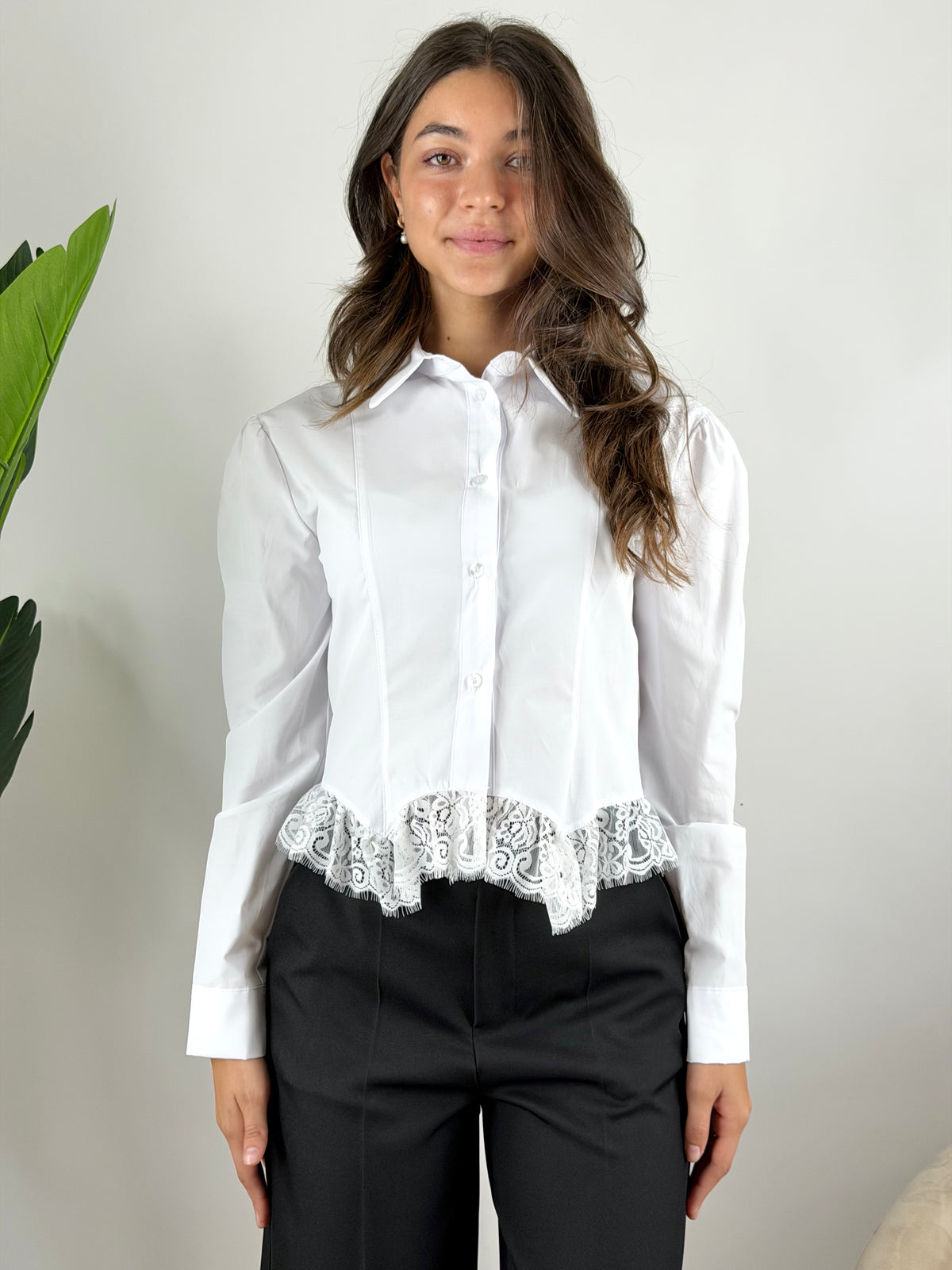 HAVEONE - CAMICIA BUSTIER PIZZO