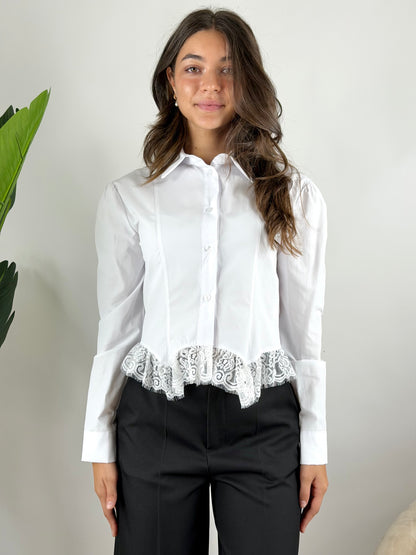 HAVEONE - CAMICIA BUSTIER PIZZO
