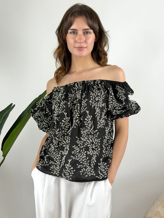 DEVA - BLUSA SHIFFER RICAMI