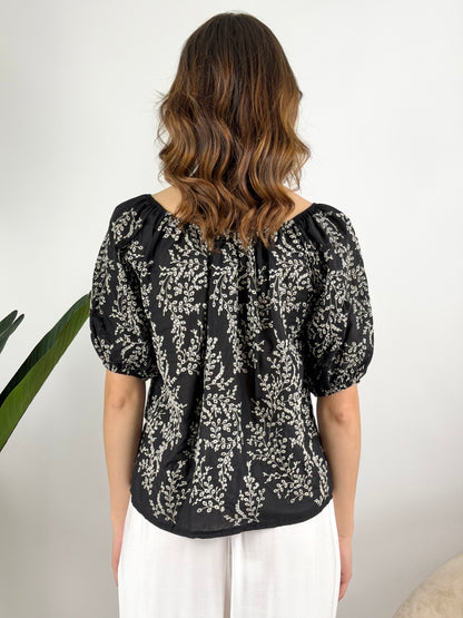 DEVA - BLUSA SHIFFER RICAMI