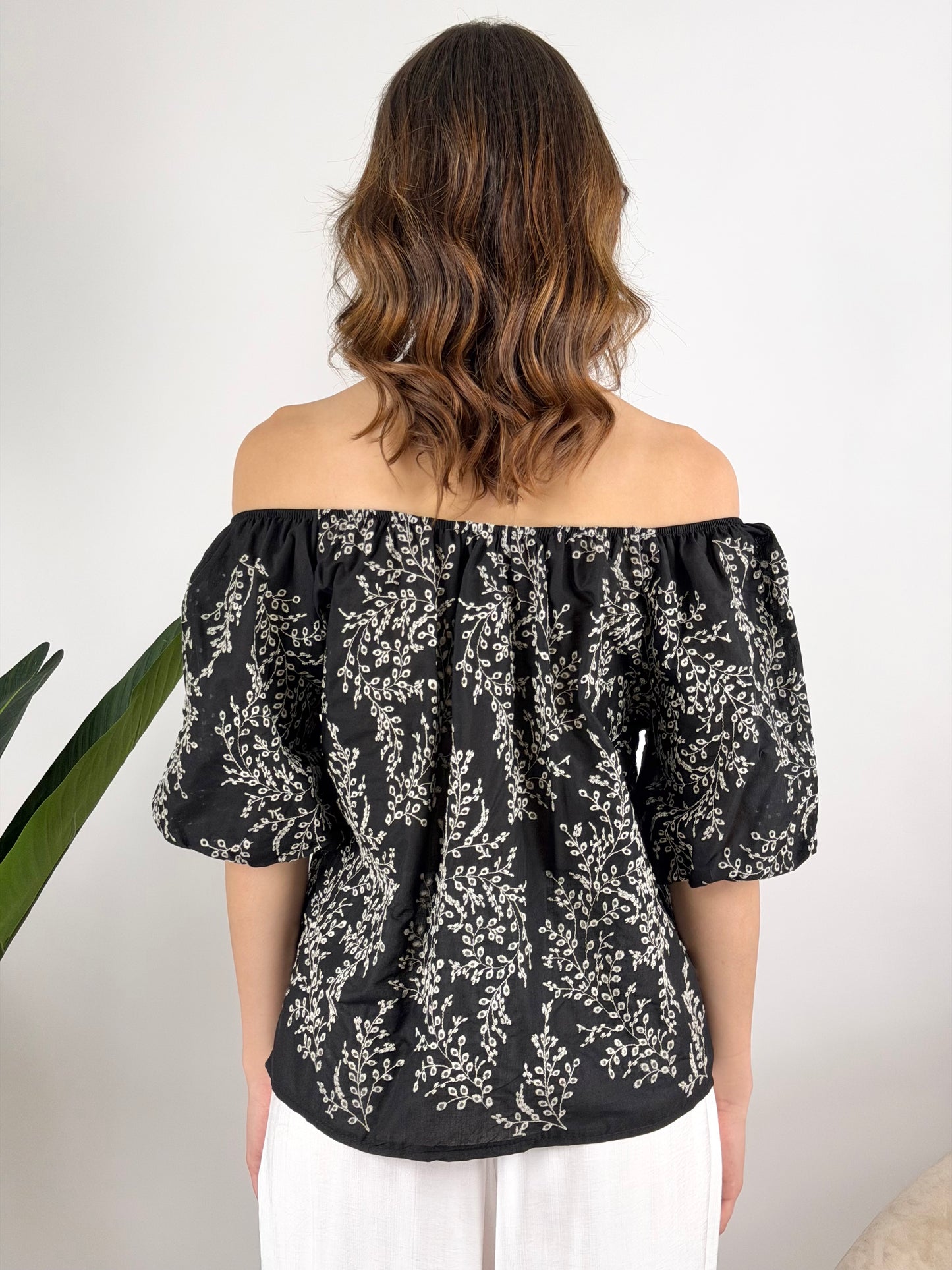 DEVA - BLUSA SHIFFER RICAMI
