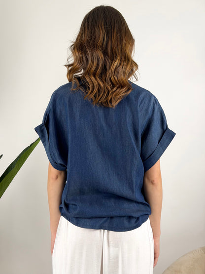 DEVA - CAMICIA CHAMBRAY TASCHINO