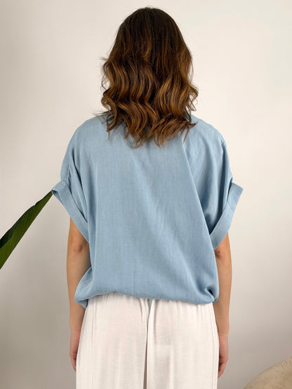 DEVA - CAMICIA CHAMBRAY TASCHINO