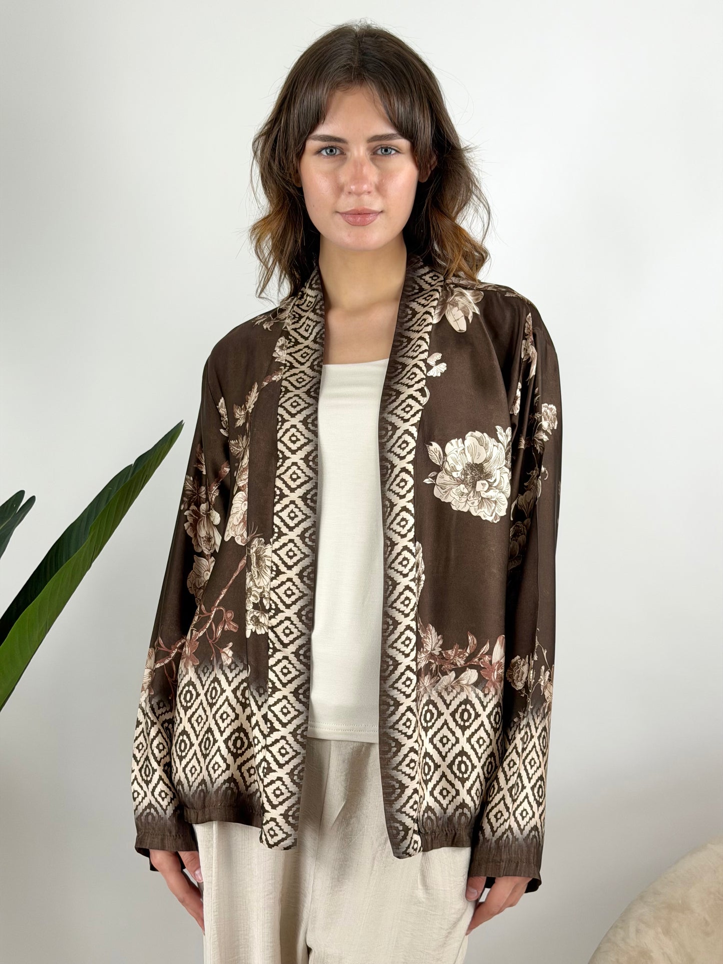 DEVA - KIMONO STAMPA FLOREALE