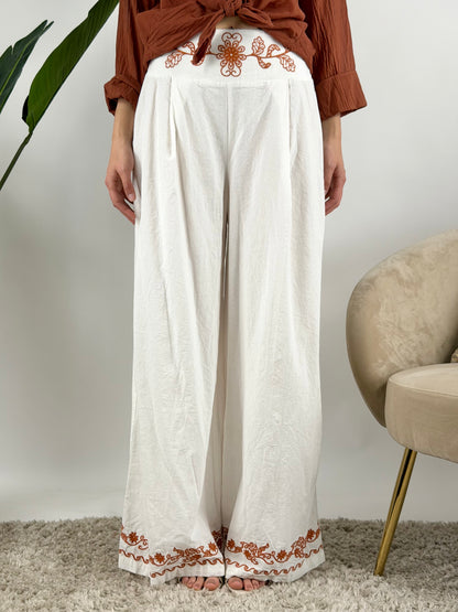 DEVA - PANTALONE RICAMI