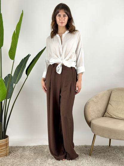 DEVA - PANTALONE PALAZZO LIGHT