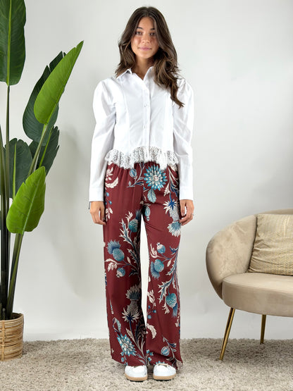 HAVEONE - PANTALONE NOMAD FLOREALE