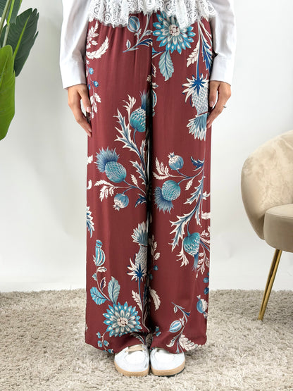 HAVEONE - PANTALONE NOMAD FLOREALE