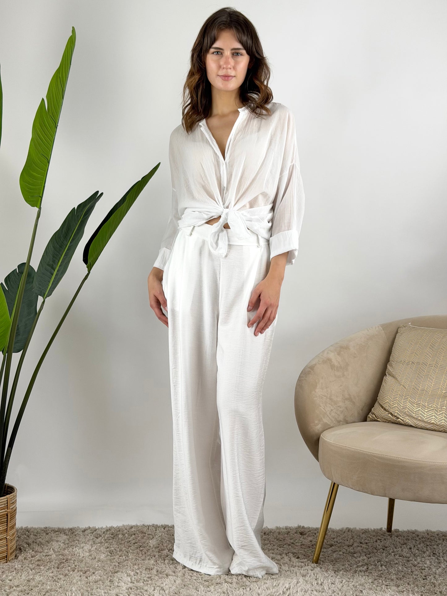 DEVA - PANTALONE PALAZZO LIGHT
