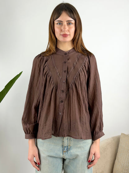 DEVA COUTURE PARIS - CAMICIA MUSSOLA COREANA