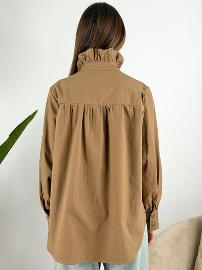 DEVA COUTURE PARIS - CAMICIA COREANA ROUCHES
