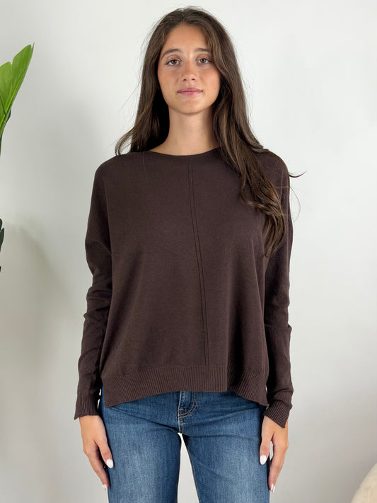 TENSIONE IN - MAGLIA GIROCOLLO SPACCHI