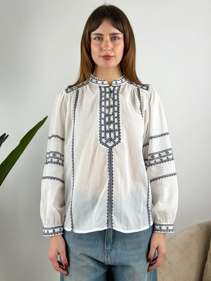 DEVA COUTURE PARIS - BLUSA RICAMATA