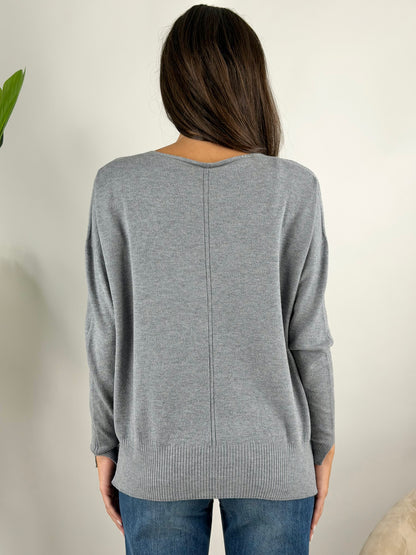 TENSIONE IN - MAGLIA GIROCOLLO SPACCHI