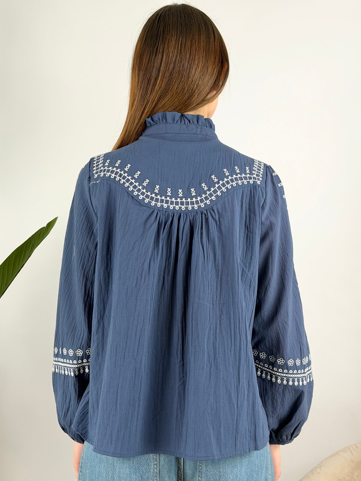 DEVA COUTURE PARIS - CAMICIA COLLETTO ROUCHES