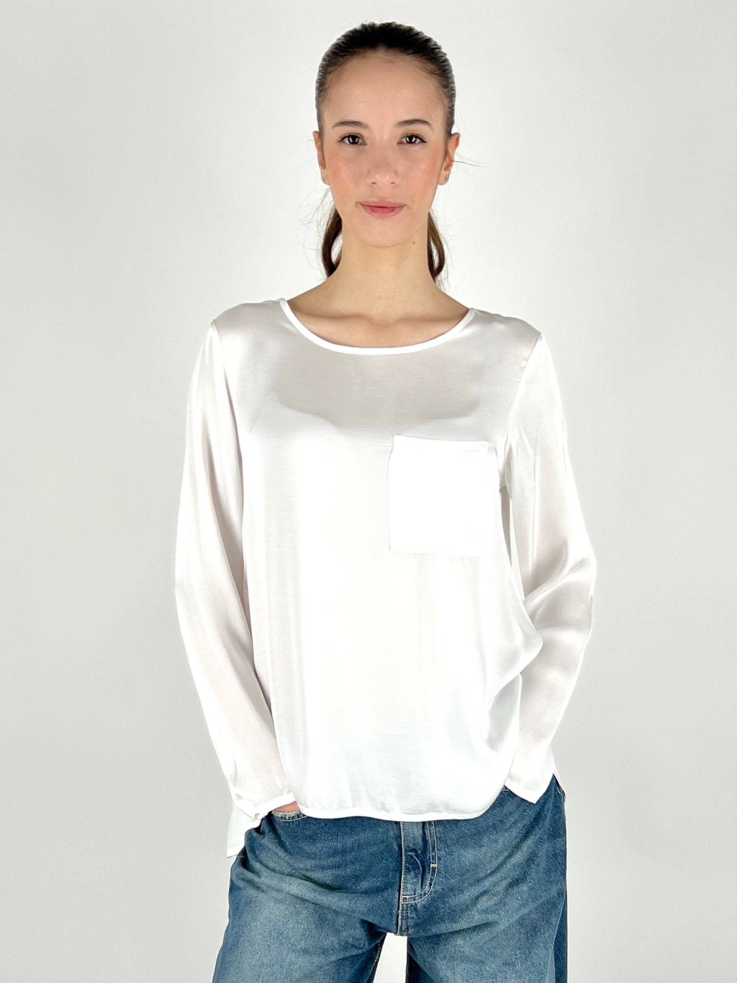 DEVA - BLUSA SATIN TASCHINO