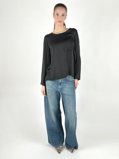 DEVA - BLUSA SATIN TASCHINO