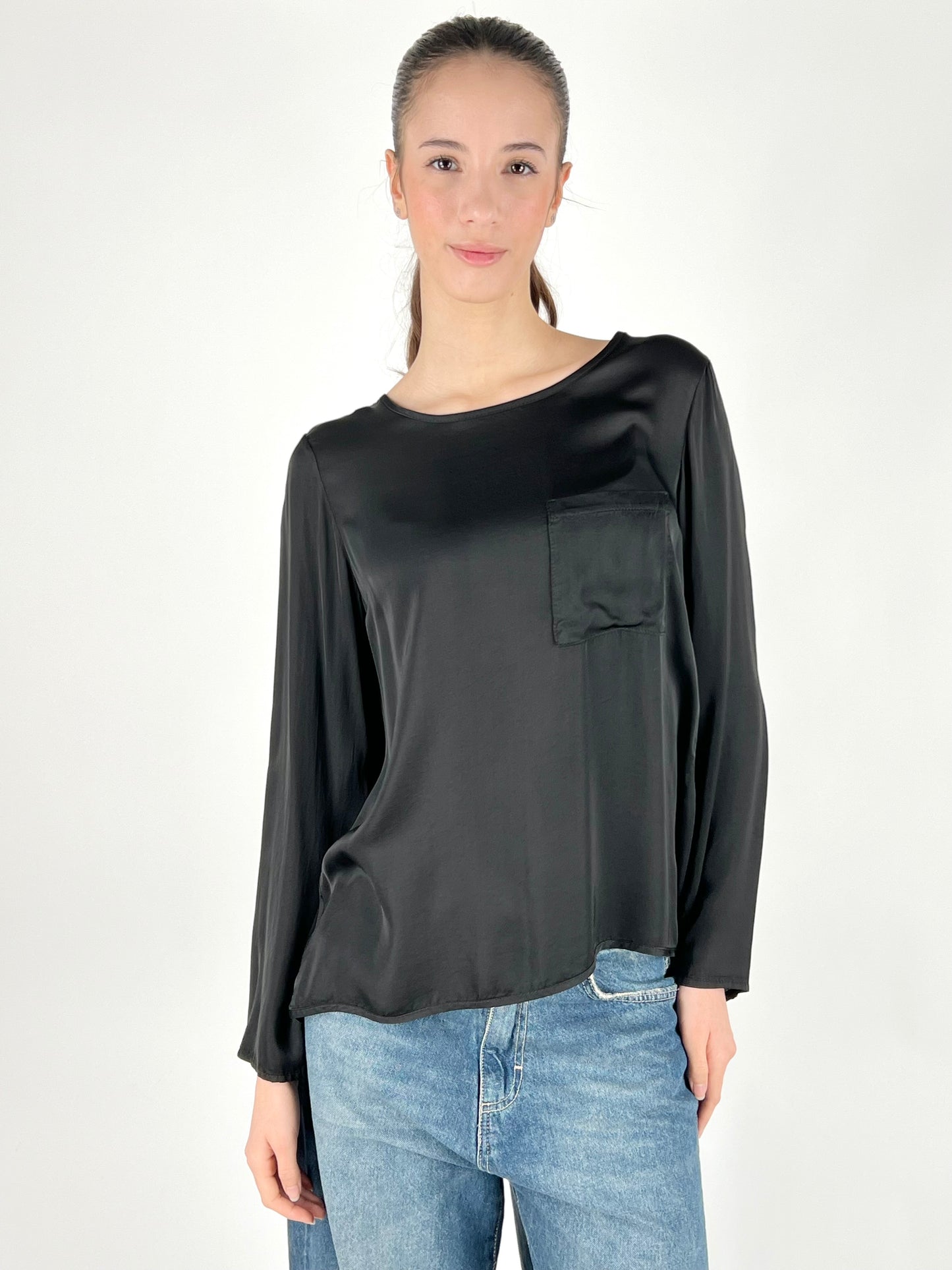 DEVA - BLUSA SATIN TASCHINO