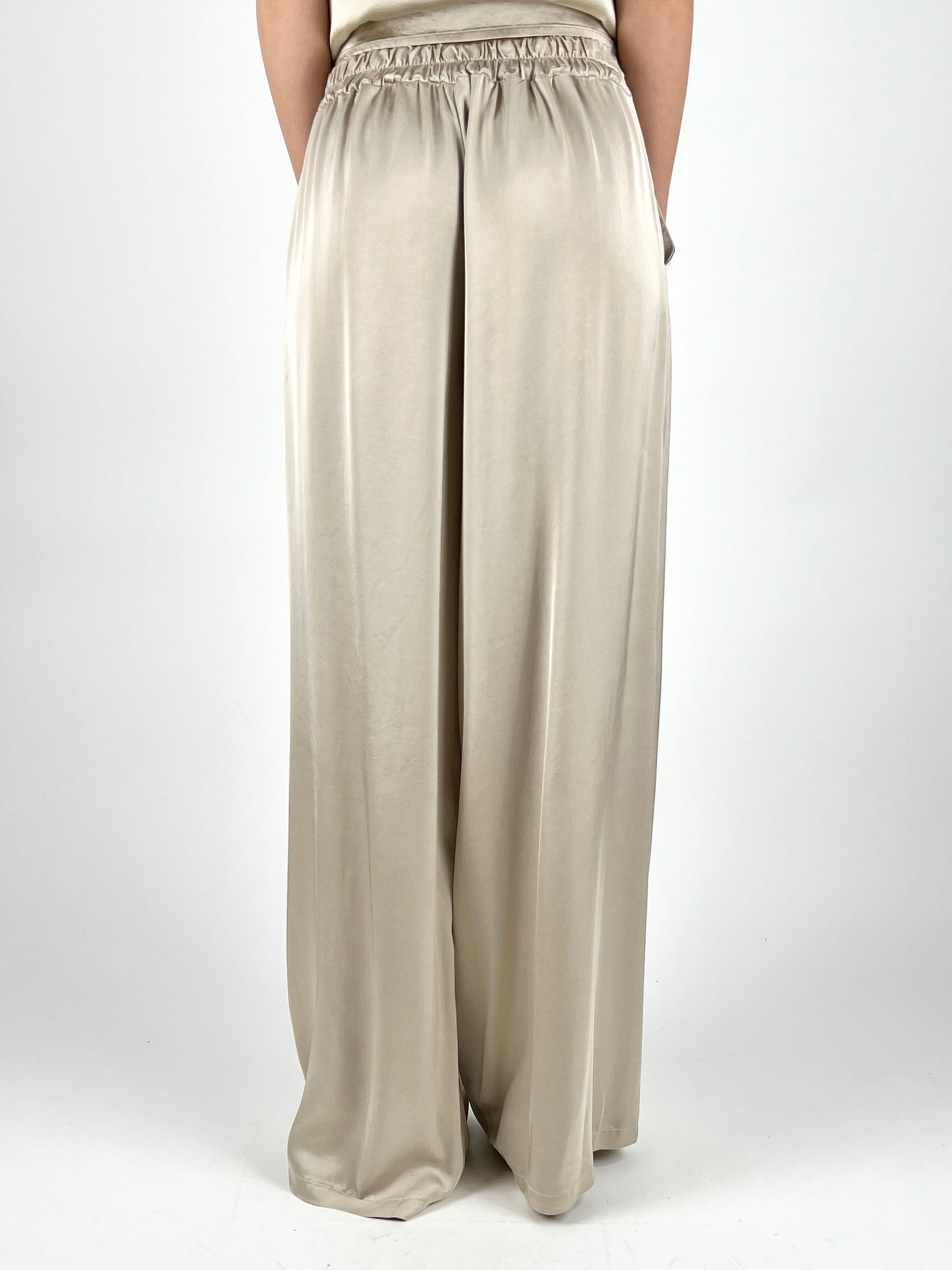 DEVA - PANTALONE PALAZZO SATIN